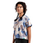 Peppermint Gravel Crop Womens T-Shirt - Skiis & Biikes