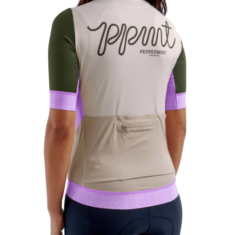 Peppermint Gravel Womens Jersey - Skiis & Biikes