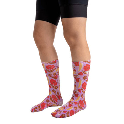 Peppermint Knitted Womens Bike Socks - Skiis & Biikes