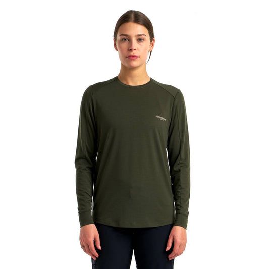 Peppermint Peak Long Sleeve Womens Jersey - Skiis & Biikes