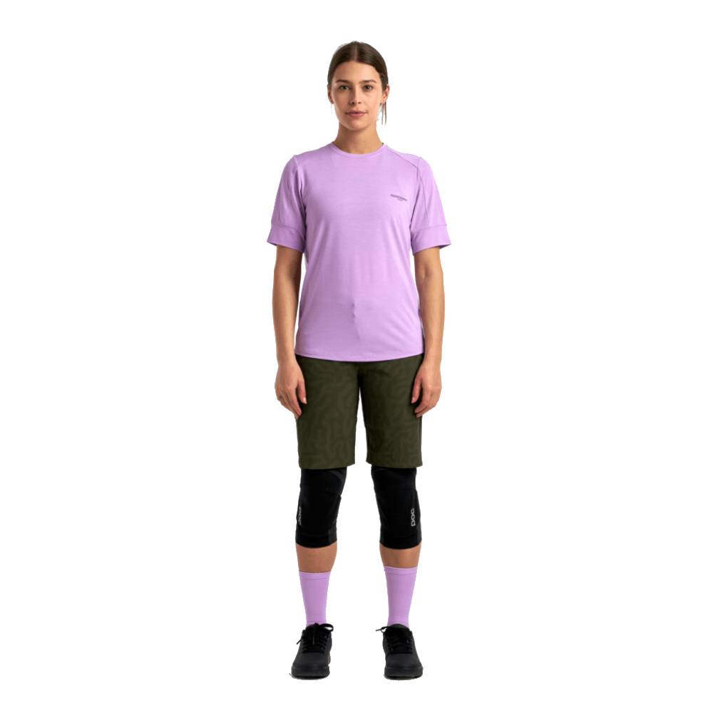 Peppermint Peak Short Sleeve Womens Jersey - Skiis & Biikes