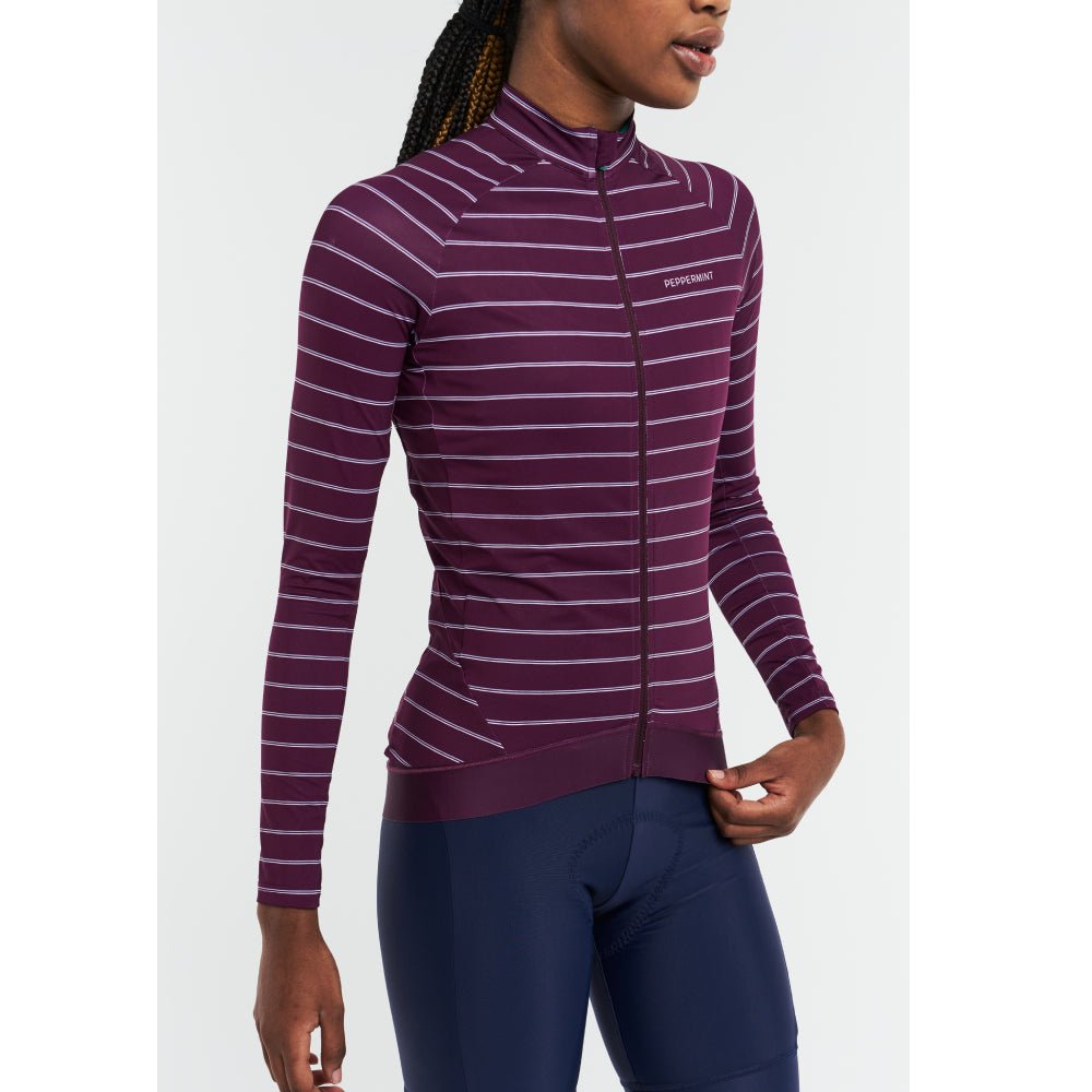 Peppermint Signature Long Sleeve Womens Jersey - Skiis & Biikes