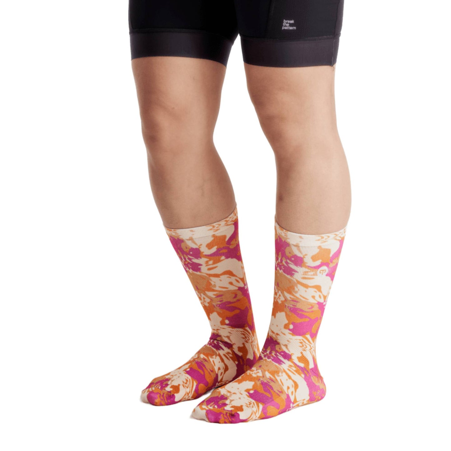 Peppermint Signature Printed Womens Socks - Skiis & Biikes