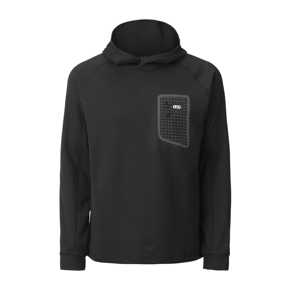 Picture Bake Mens Grid Fleece Hoodie 2022 - Skiis & Biikes