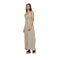 Pistache Womens Maxi Linen Bunched Top Dress 2024 - Skiis & Biikes
