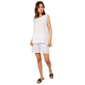 Pistache Womens Sleeveless Linen Top 2023 - Skiis & Biikes