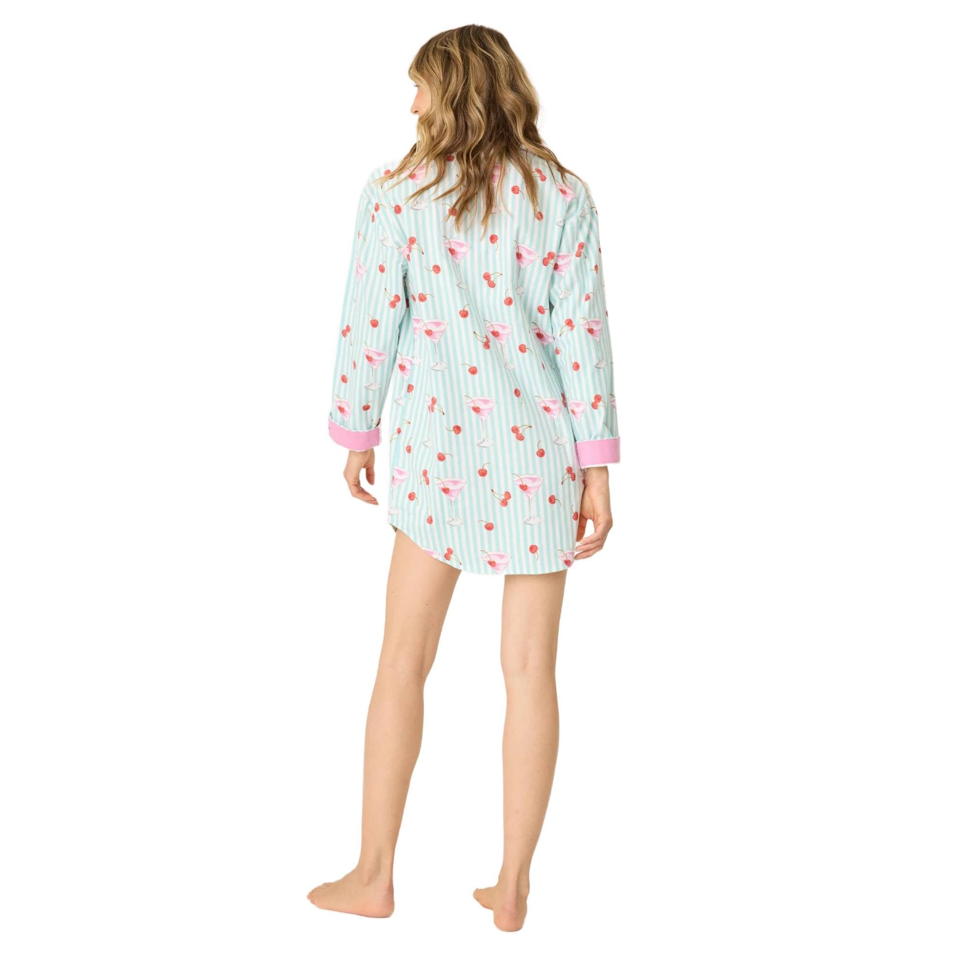 PJ Salvage Flannels Womens Night Shirt 2026 - Skiis & Biikes