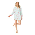 PJ Salvage Flannels Womens Night Shirt 2026 - Skiis & Biikes