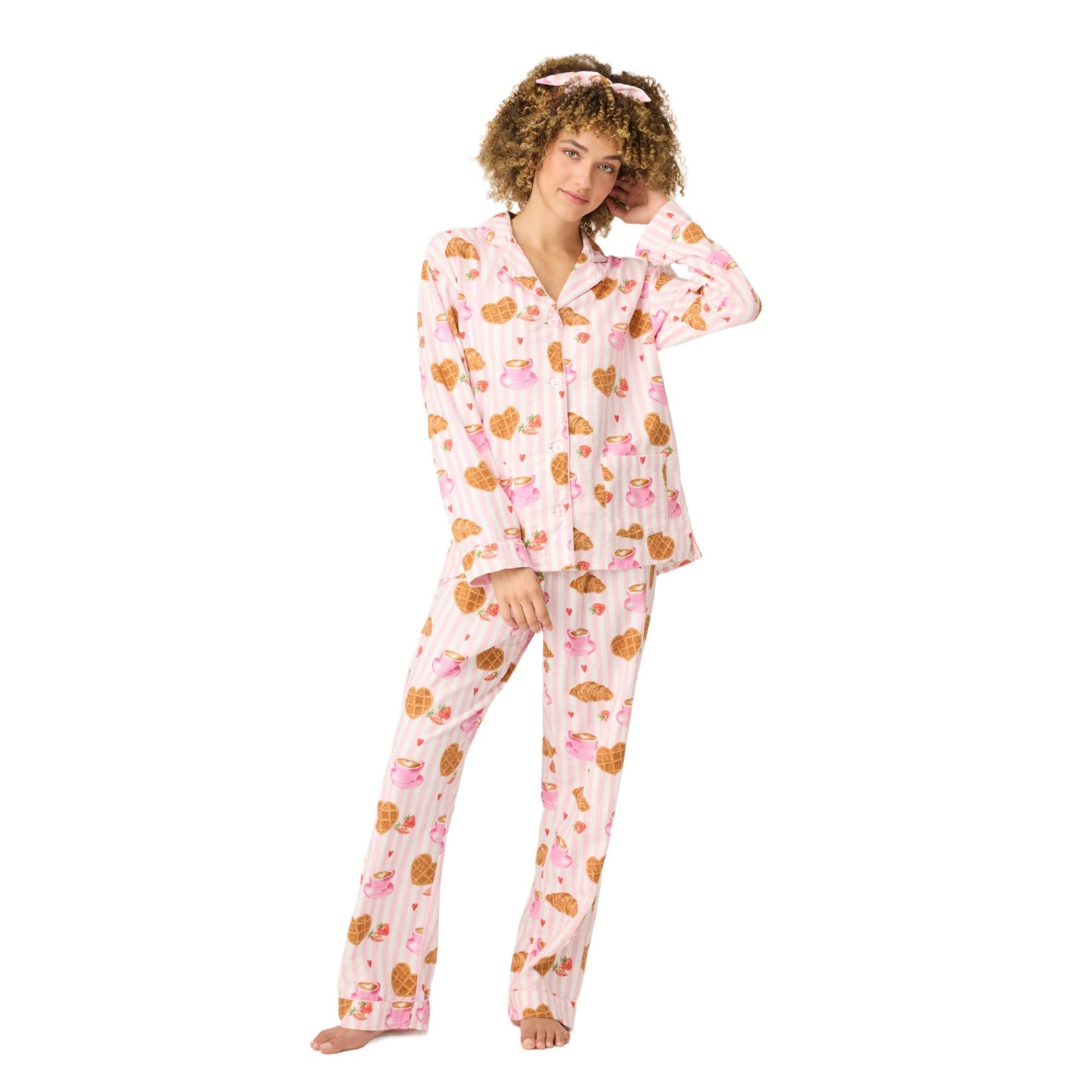 PJ Salvage Flannels Womens PJ Set 2026 - Skiis & Biikes