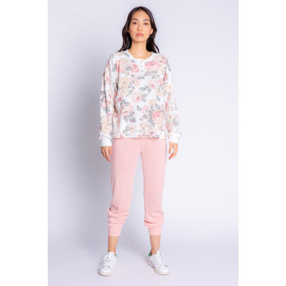 PJ Salvage Retro Rose Womens LS Top 2022 - Skiis & Biikes