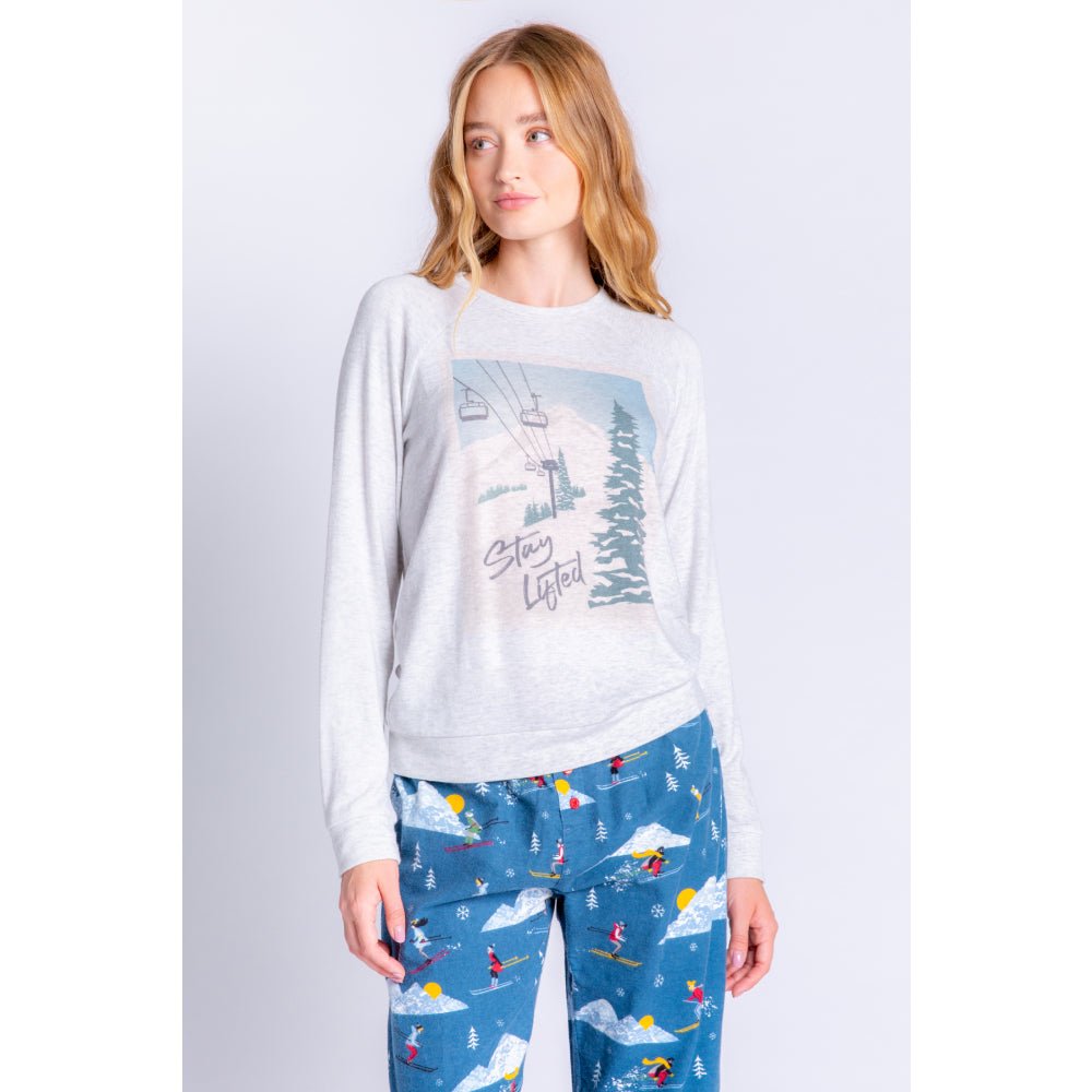 PJ Salvage Stay Lifted Womens LS Top 2022 - Skiis & Biikes