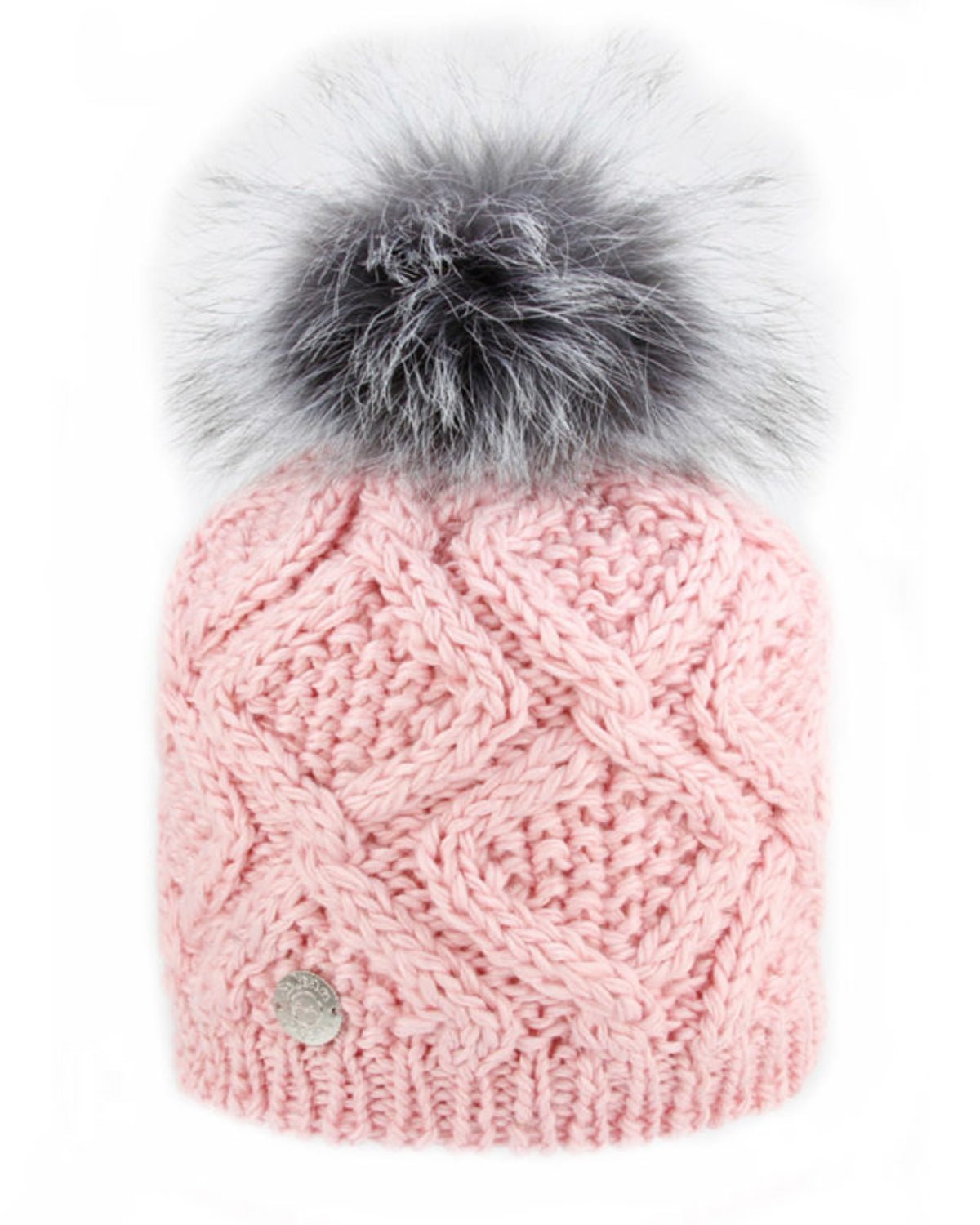 Pleau Womens Hat with Fur Pom - Skiis & Biikes