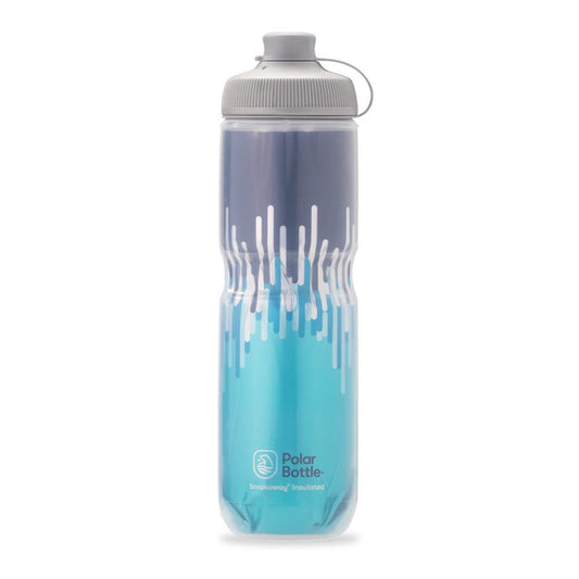 Polar Bottle Breakaway Muck Insul 24oz Blue/Turquoise - Skiis & Biikes