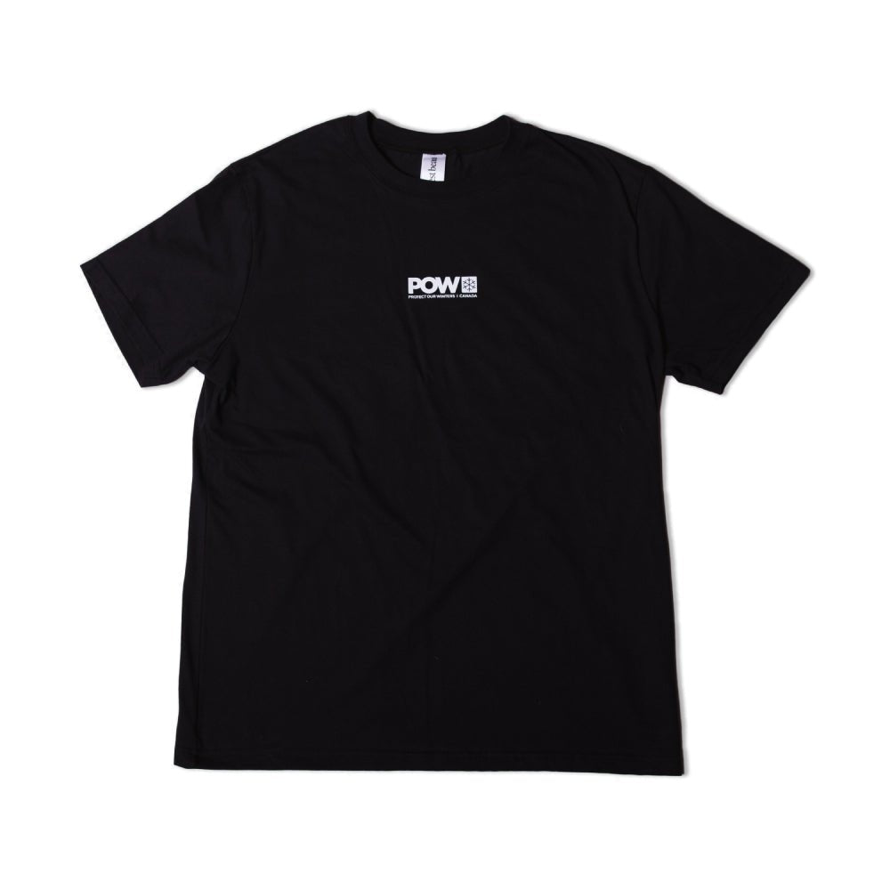 POW Canada Logo T Shirt - Skiis & Biikes