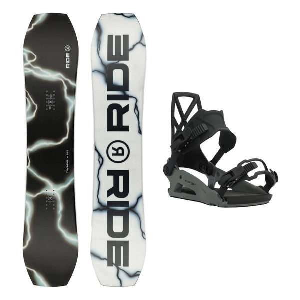 ride c2 snowboard bindings Ride Twinpig Snowboard and Ride C-4 Bindings 2025 – Skiis & Biikes