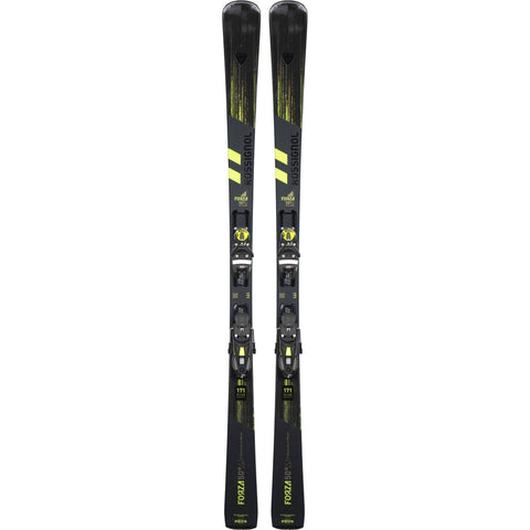 Ski de pista com fixações, Rossignol Forza 50°, azul e preto