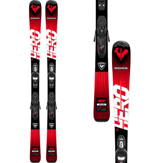 Rossignol Hero Junior Ski 100 - 130 + Kid 4 GW Binding 2024 - Skiis & Biikes