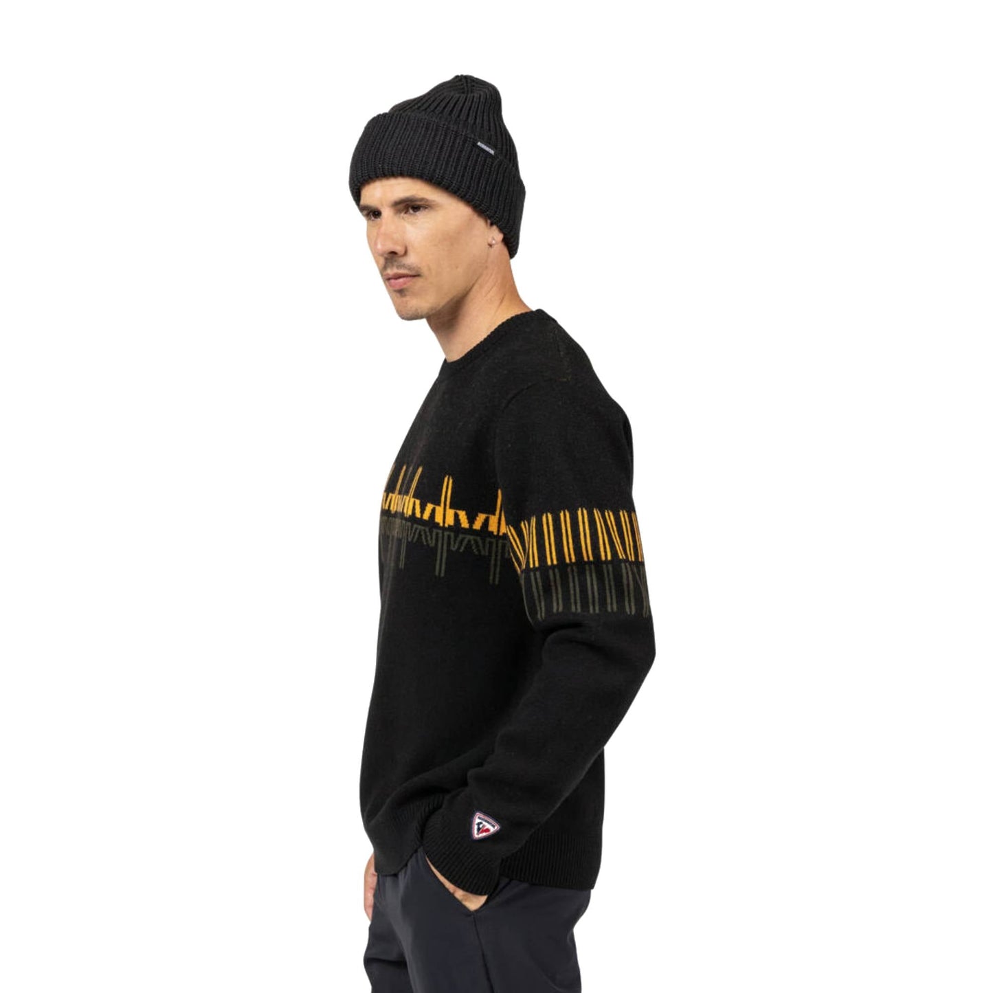 Rossignol Mens Patterned Crew Neck Sweater 2026 - Skiis & Biikes