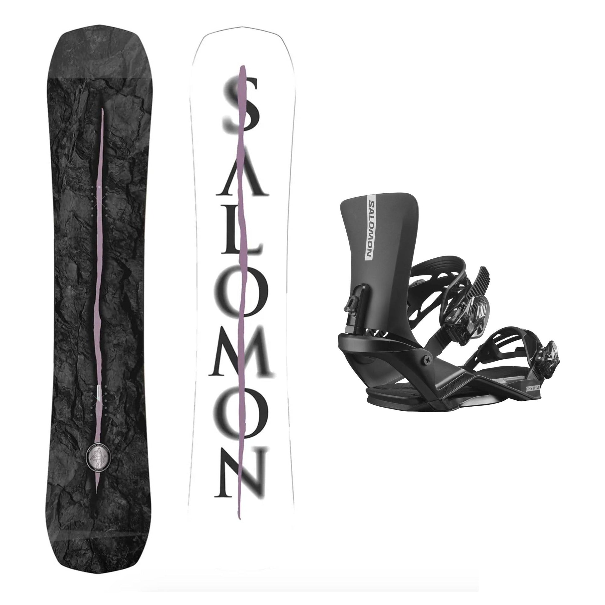 Salomon Craft Snowboard and Rhythm Bindings 2025 - Skiis & Biikes