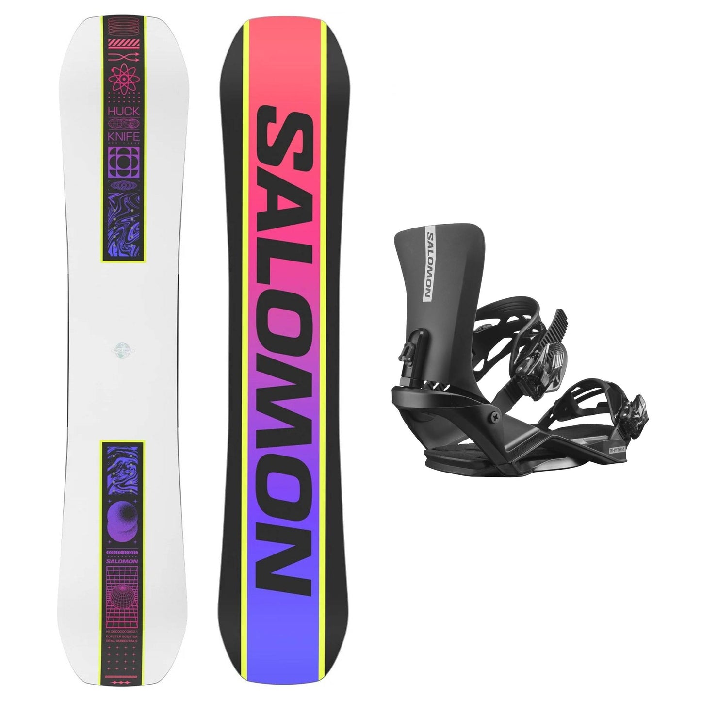 Salomon Huck Knife and Rhythm Bindings 2025 - Skiis & Biikes