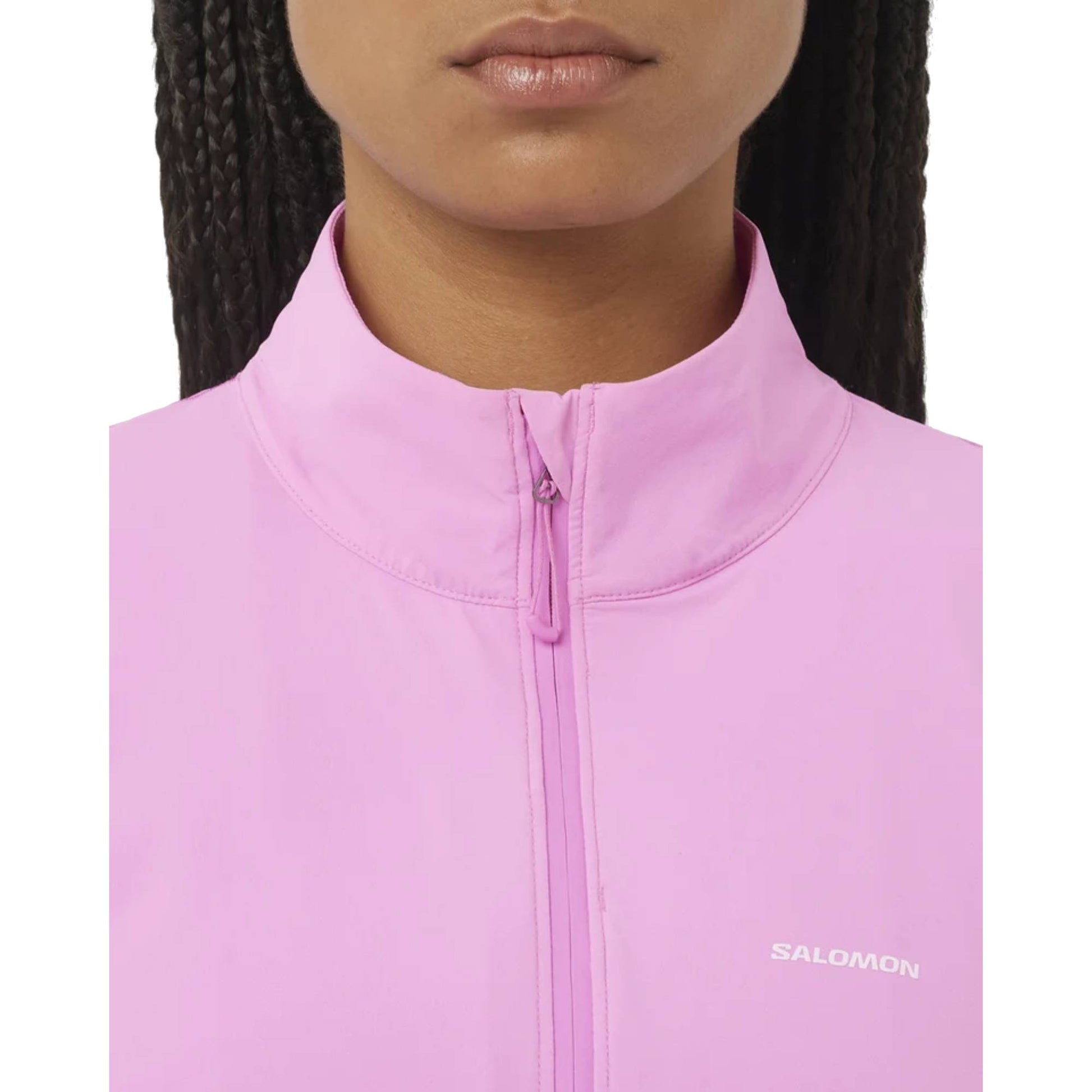 Salomon Sense Aero Zip Neck Womens Shirt - Skiis & Biikes