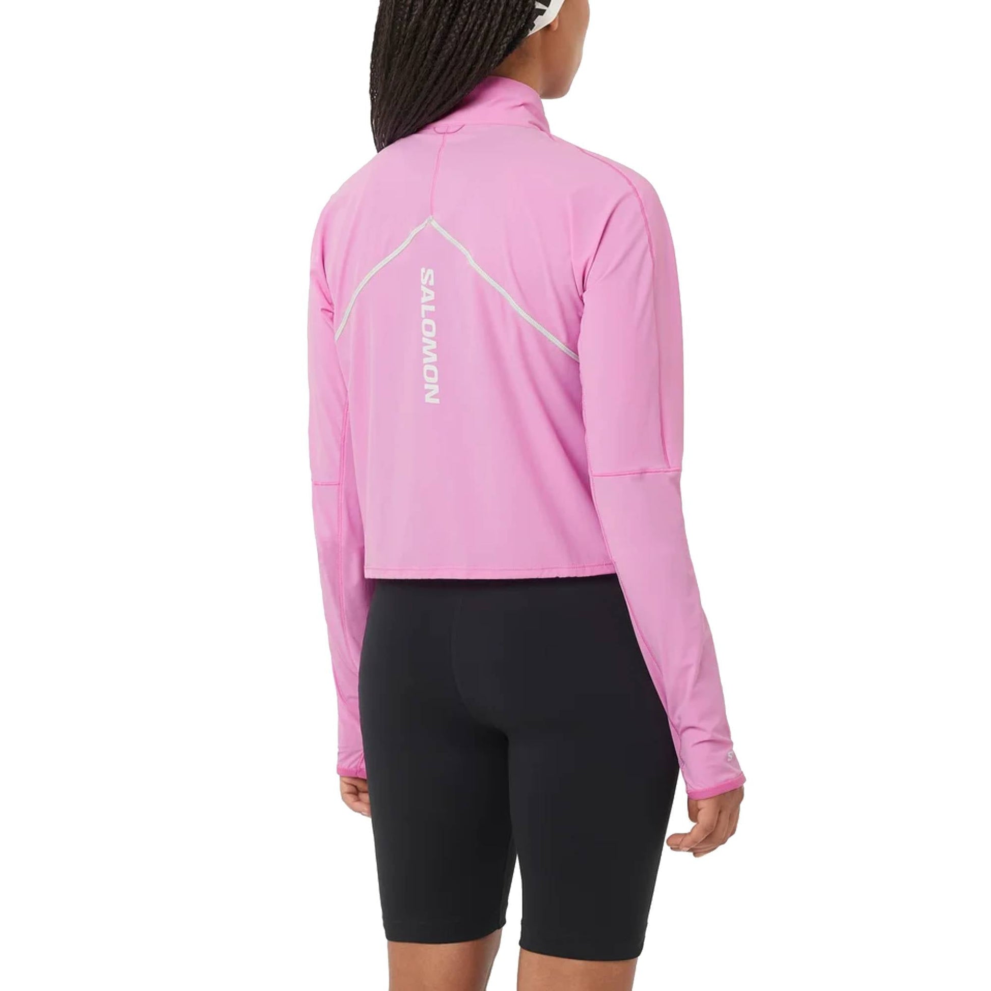 Salomon Sense Aero Zip Neck Womens Shirt - Skiis & Biikes
