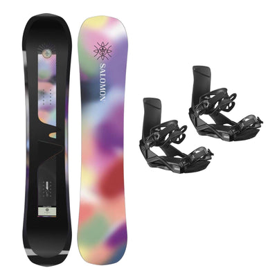 Salomon Wonder Womens Snowboard + Rhythm Snowboard Bindings 2026 Bundle - Skiis & Biikes
