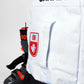 S&B x Alpine Ontario White Bootbackpack - Skiis & Biikes