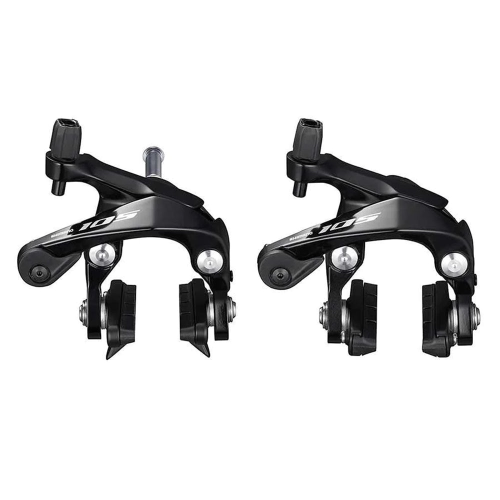 Shimano, 105 BR - R7000, Caliper Brake, Front and Rear, Reach: 39 - 51mm, 379g, Black, Pair - Skiis & Biikes