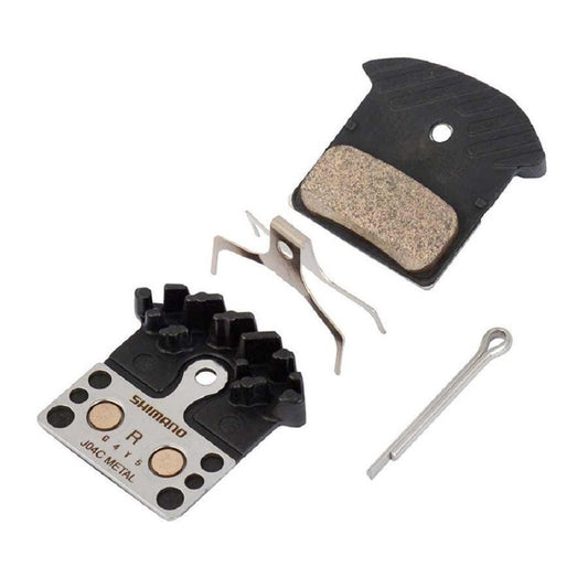 Shimano, BR - M9000, J04C, Disc brake pads, Metal, With fins, Pair, J type, Y8LW98030 - Skiis & Biikes