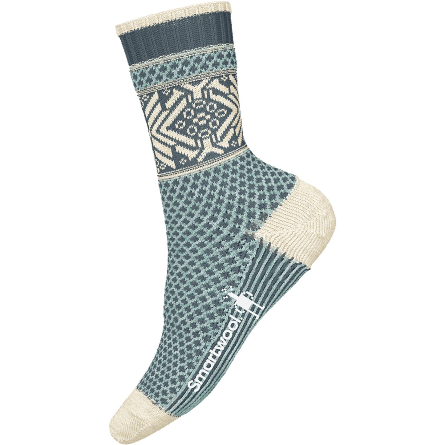 Smartwool Everyday Popcorn Snowflake Adult Crew Sock - Skiis & Biikes