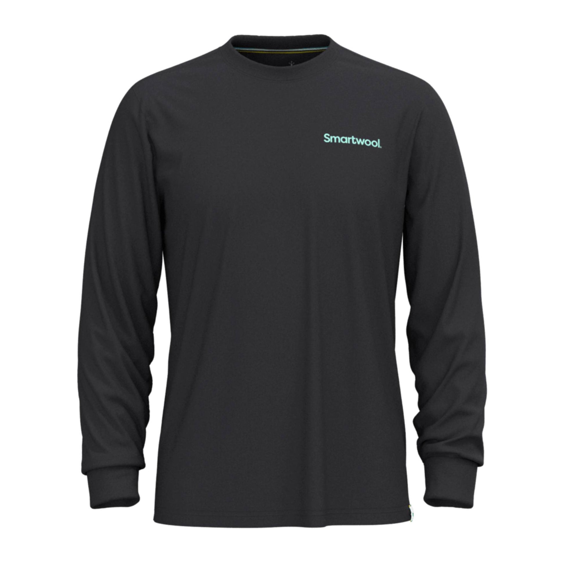 Smartwool Gondola View Mens LS Graphic Tee - Skiis & Biikes