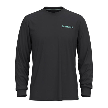 Smartwool Gondola View Mens LS Graphic Tee - Skiis & Biikes