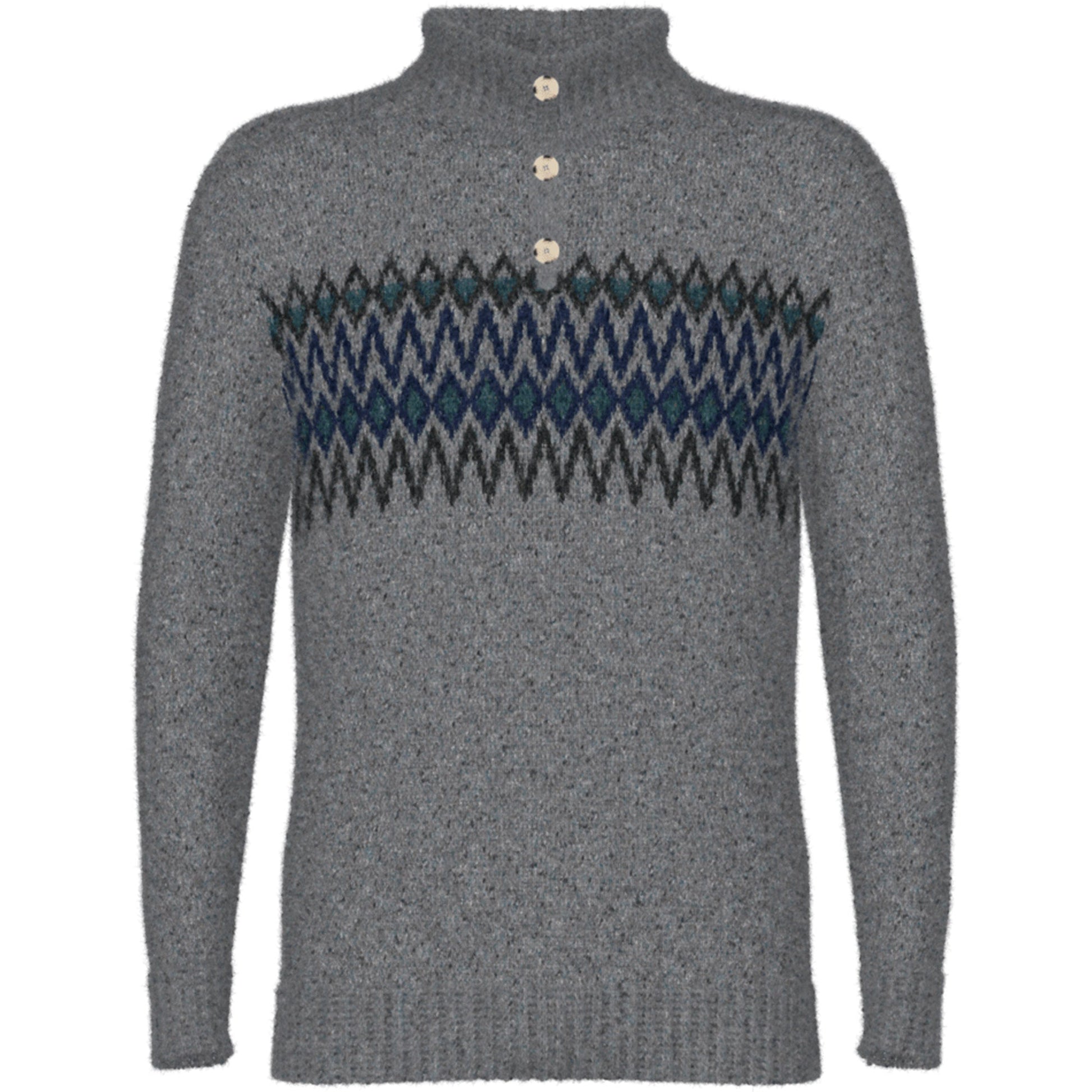 Smartwool Heavy Henley Mens Sweater - Skiis & Biikes