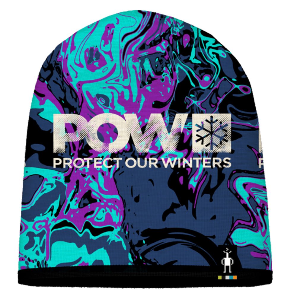 Smartwool POW Print Adult Beanie - Skiis & Biikes