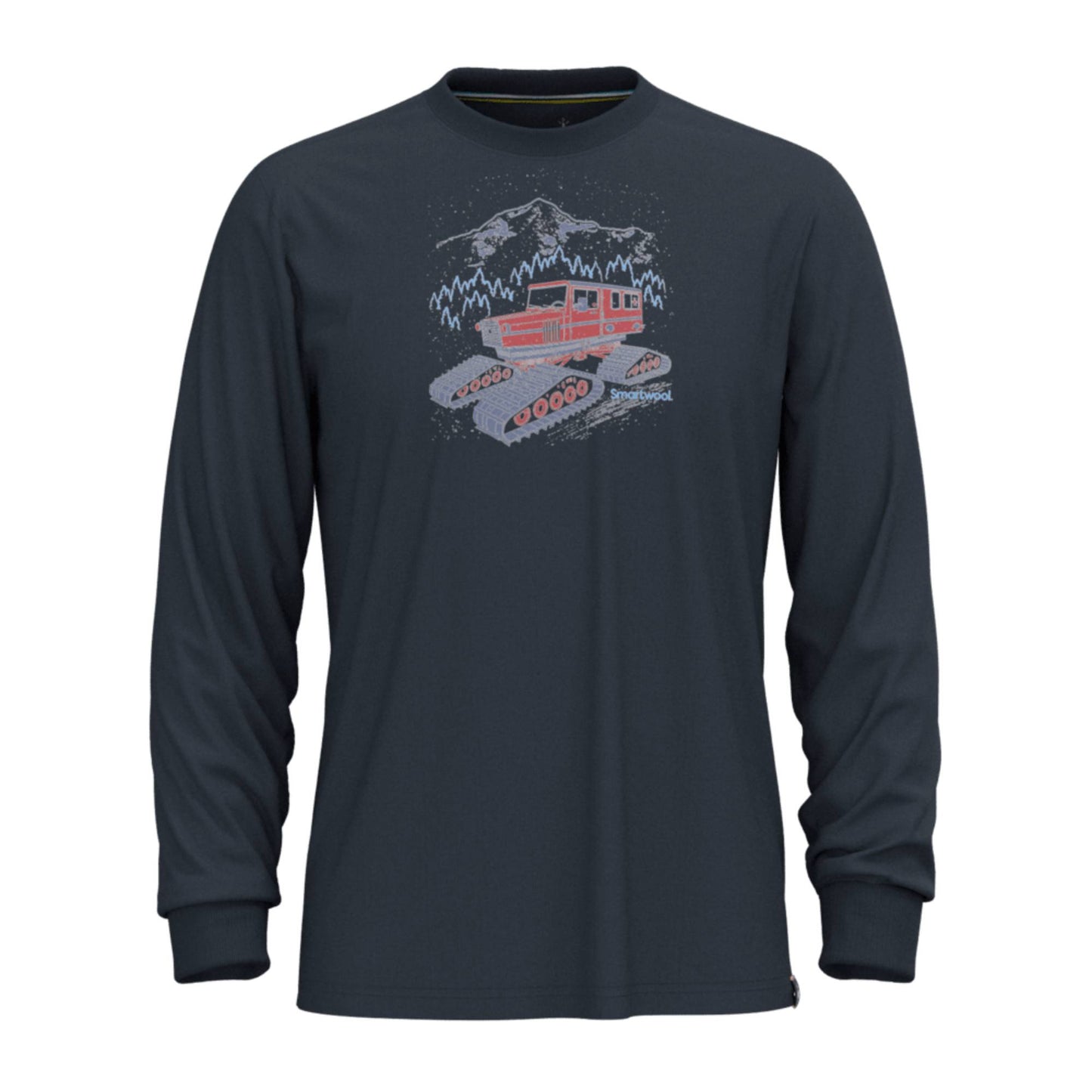 Smartwool Snowcat Mens Graphic LS Tee - Skiis & Biikes