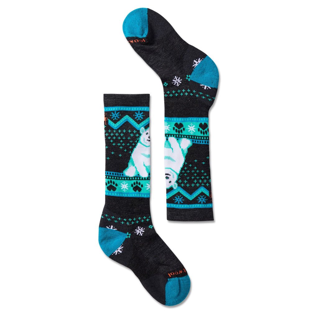 Smartwool Wintersport Full Cushion Polar Bear Junior Sock - Skiis & Biikes