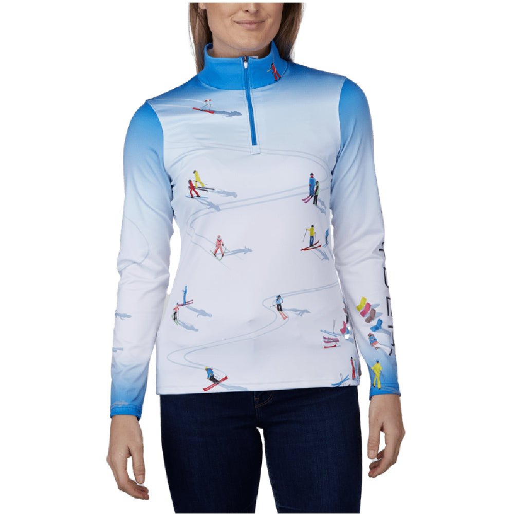 Spyder Birds Eye Womens Zip Turtleneck 2023 - Skiis & Biikes