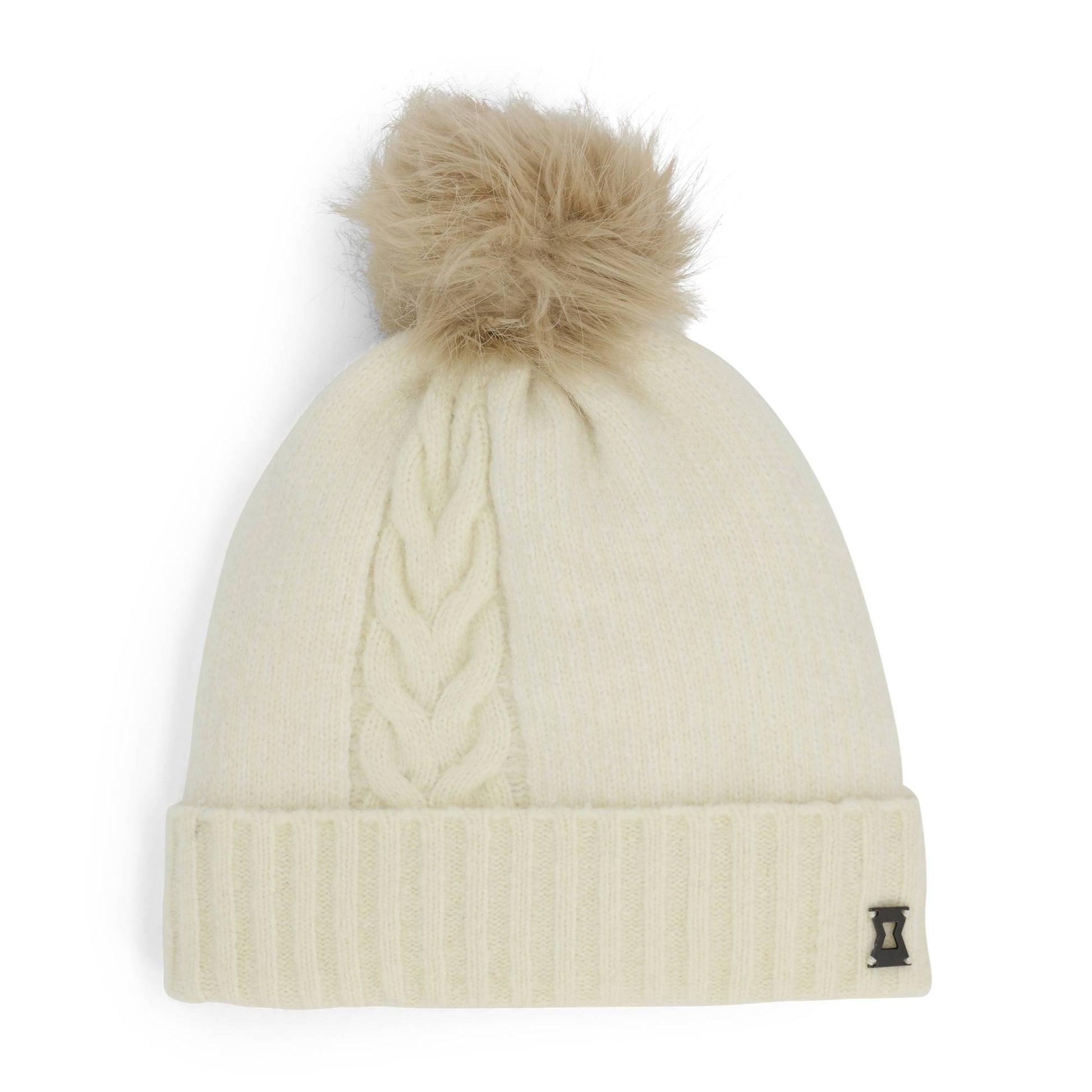 Spyder Plait Pom Adult Hat - Skiis & Biikes