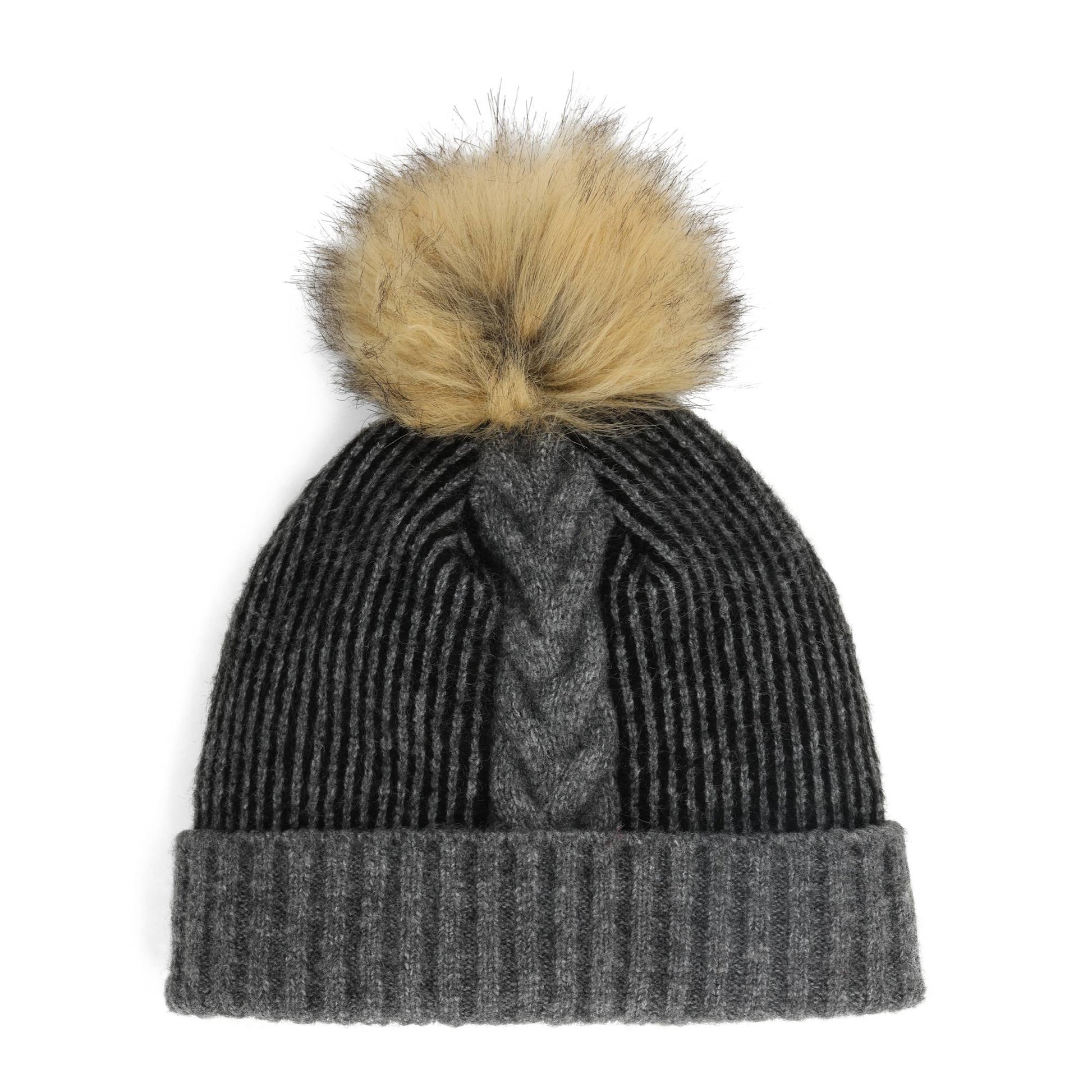 Spyder Plait Pom Adult Hat - Skiis & Biikes