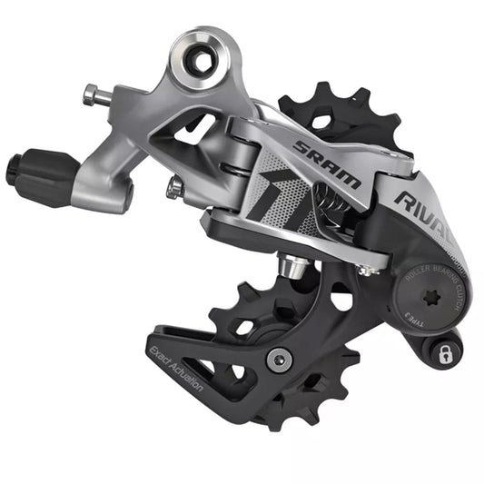 SRAM, Rival1 Type 3.0, Rear derailleur, 11sp., Long, Black - Skiis & Biikes