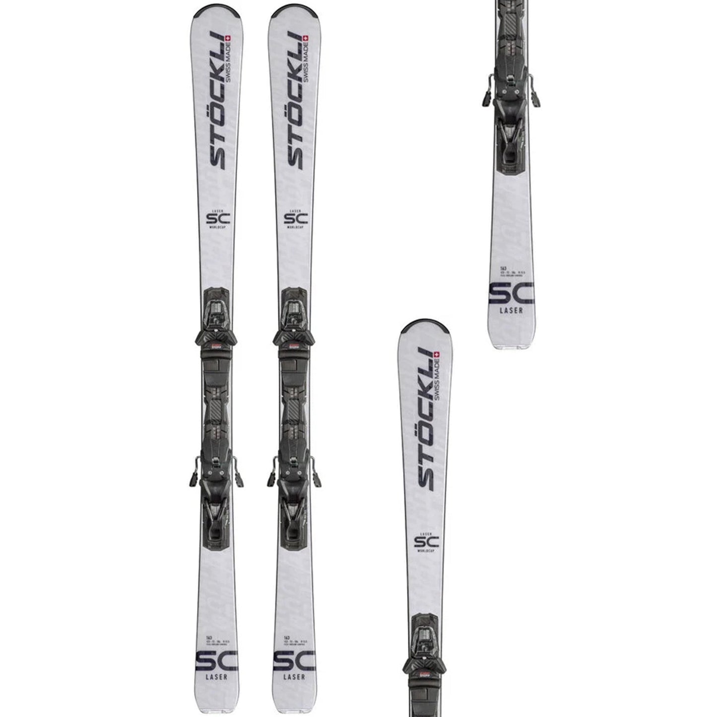 Stockli Laser SC Ski + Salomon MC 11 GW Binding 2025 - Skiis & Biikes