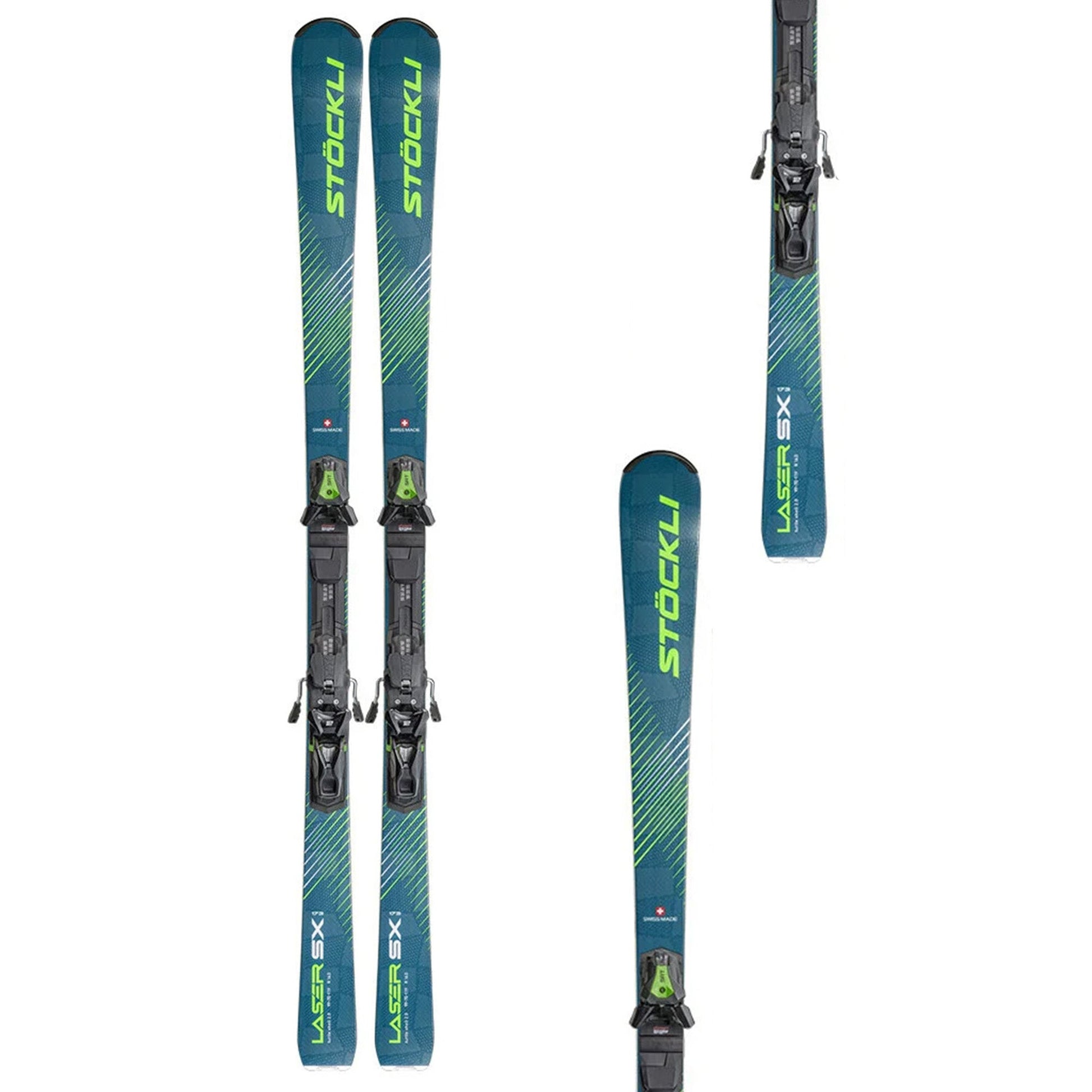 Stockli Laser SX Ski + Salomon SRT 12 GW Binding 2025 - Skiis & Biikes