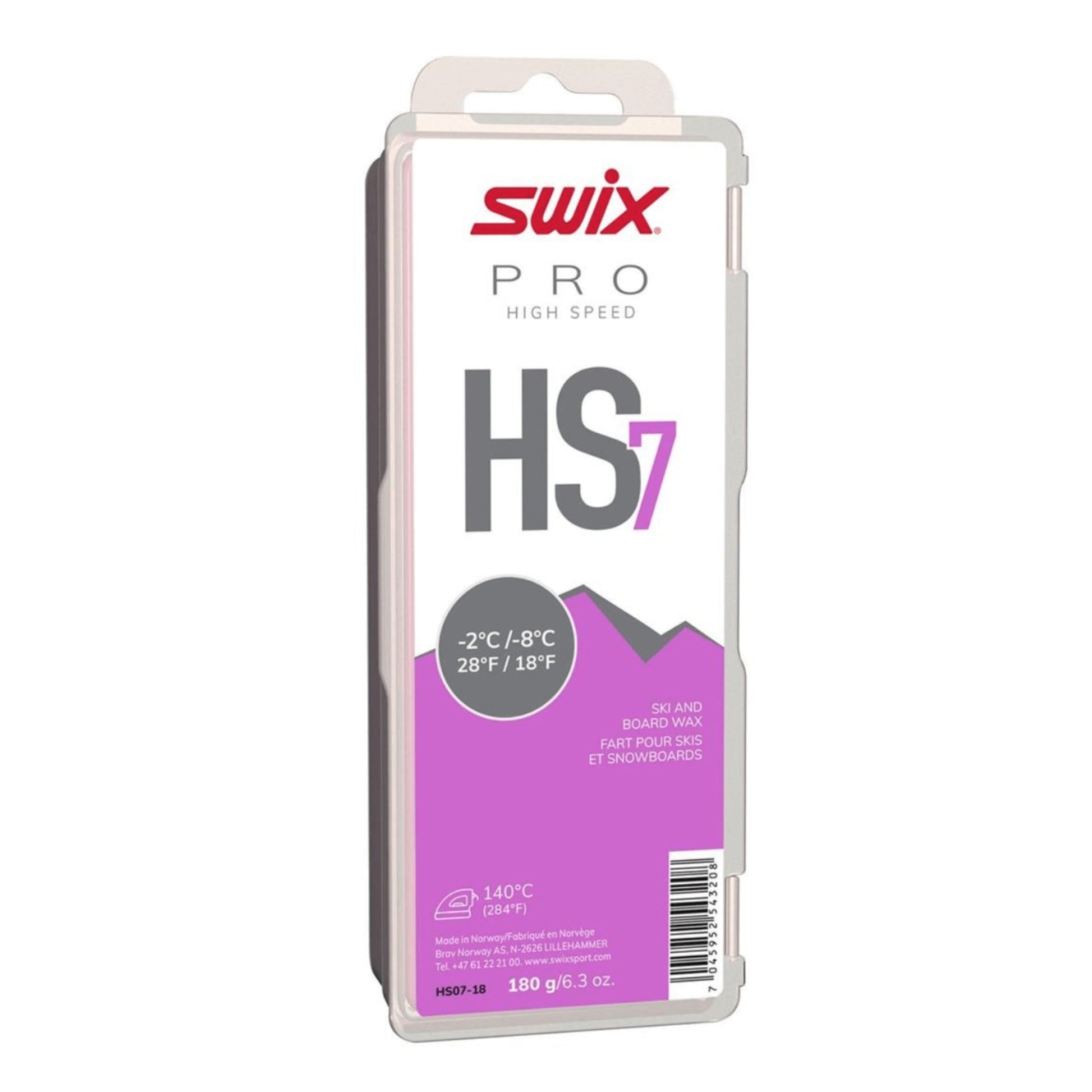 Swix HS7 - 2c to - 8c Wax - Skiis & Biikes