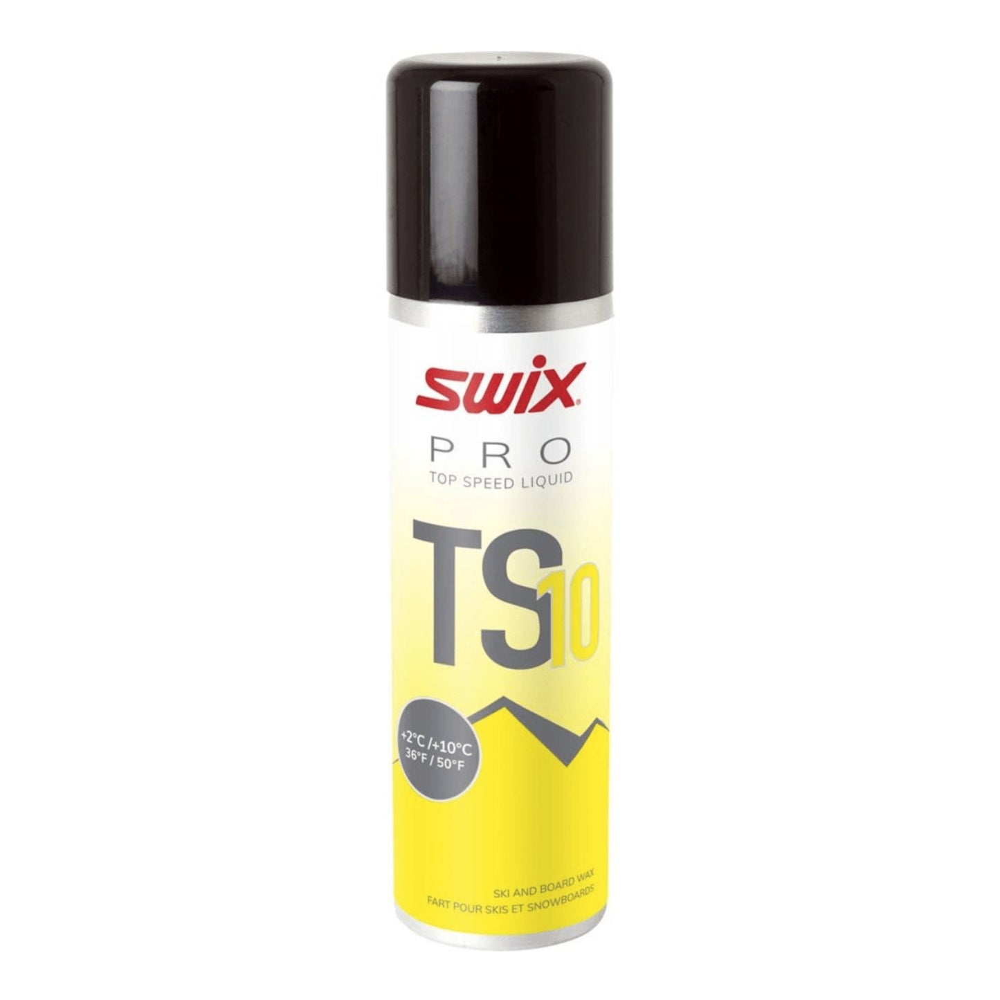 Swix Pro TS10 Liquid +2c to +10c Yellow - Skiis & Biikes