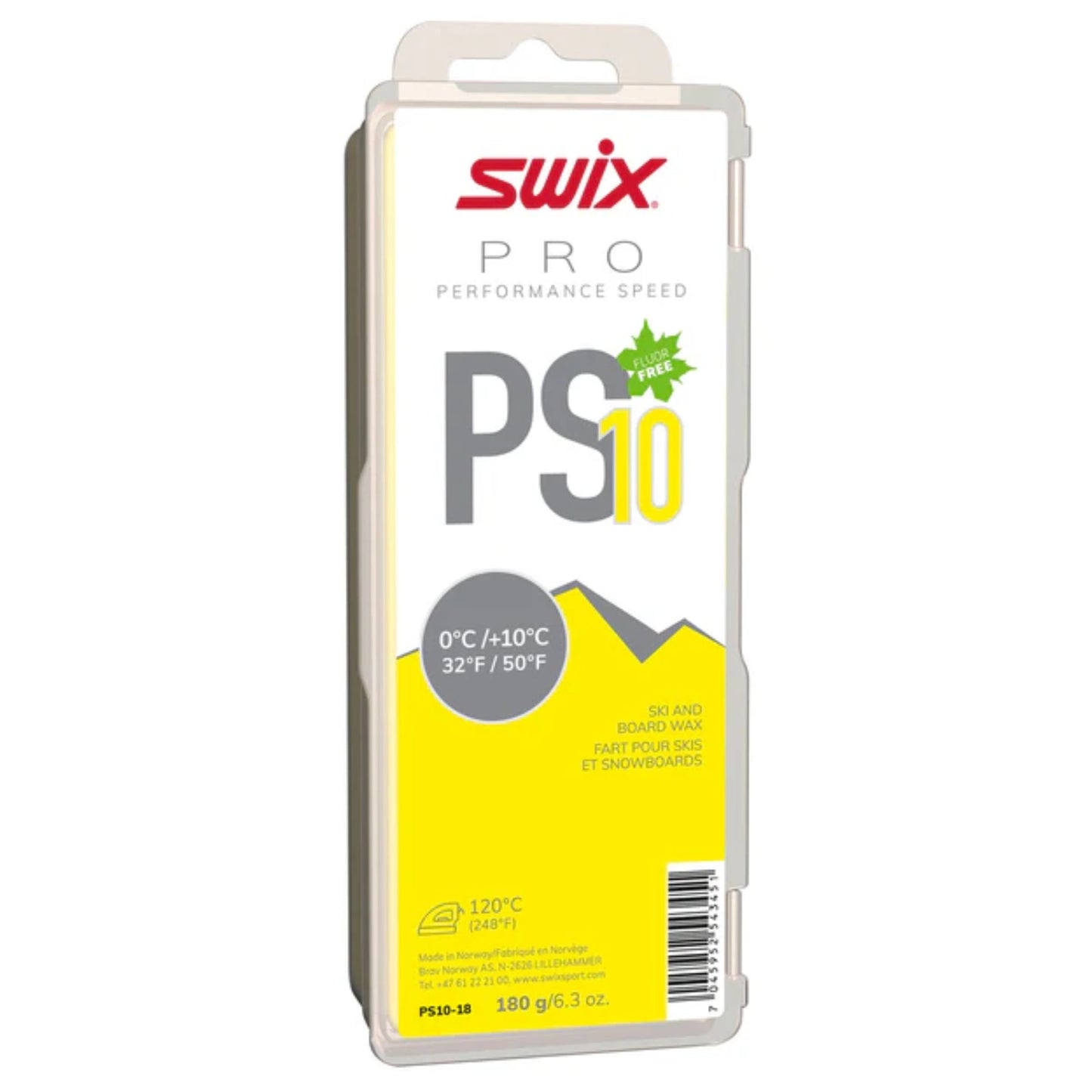 Swix PS10 0c to +10c Wax - Skiis & Biikes