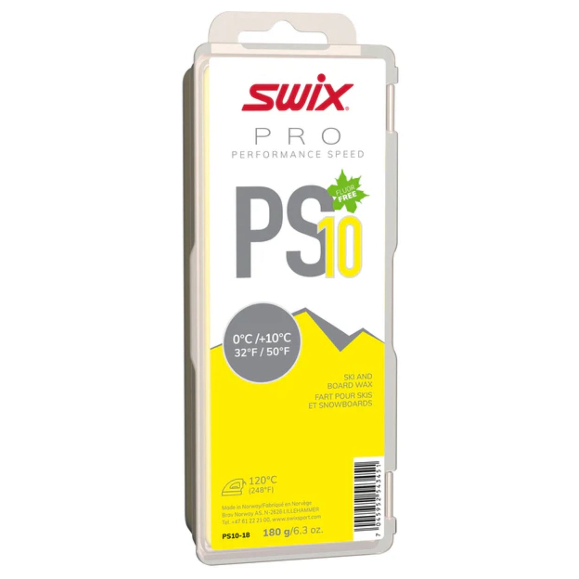 Swix PS10 0c to +10c Wax - Skiis & Biikes