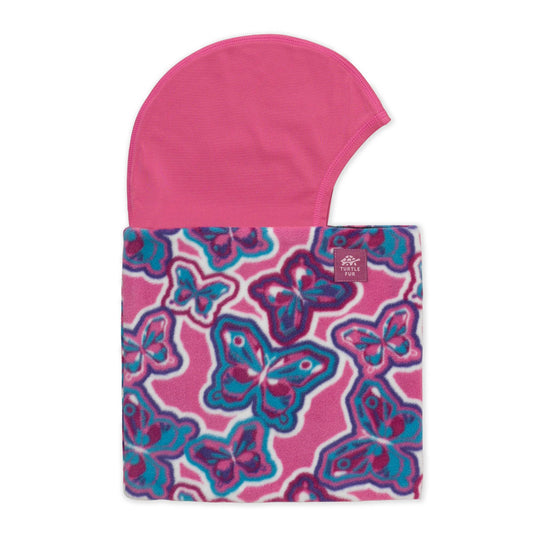 Turtle Fur Kids Playful Prints Fleece Junior Shellaclava - Skiis & Biikes