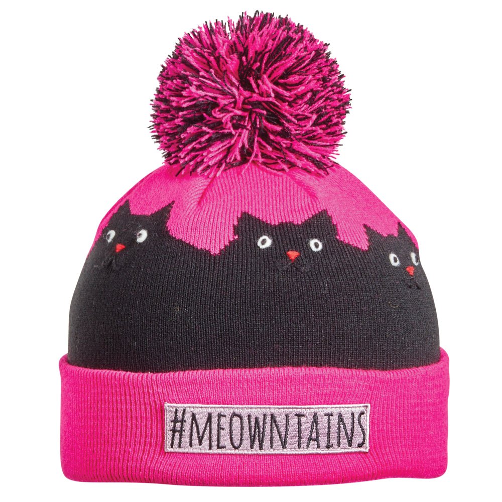 Turtle Fur #Meowntains Junior Beanie - Skiis & Biikes