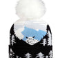 Turtle Fur Peeking Yeti Junior Hat - Skiis & Biikes